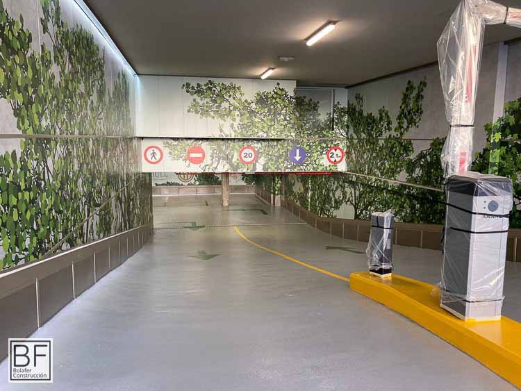 Parking construcción y reforma de centro comercial y locales comerciales